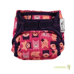 Pop in bamboo nappy Monster Edie