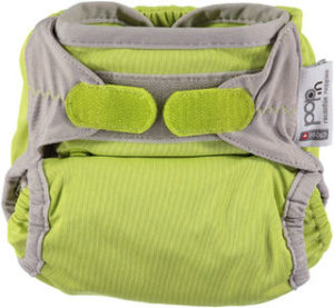 Pop-in bamboo nappy apple green
