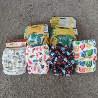 Newborn nappy bundle including six nappies (only 1 available)